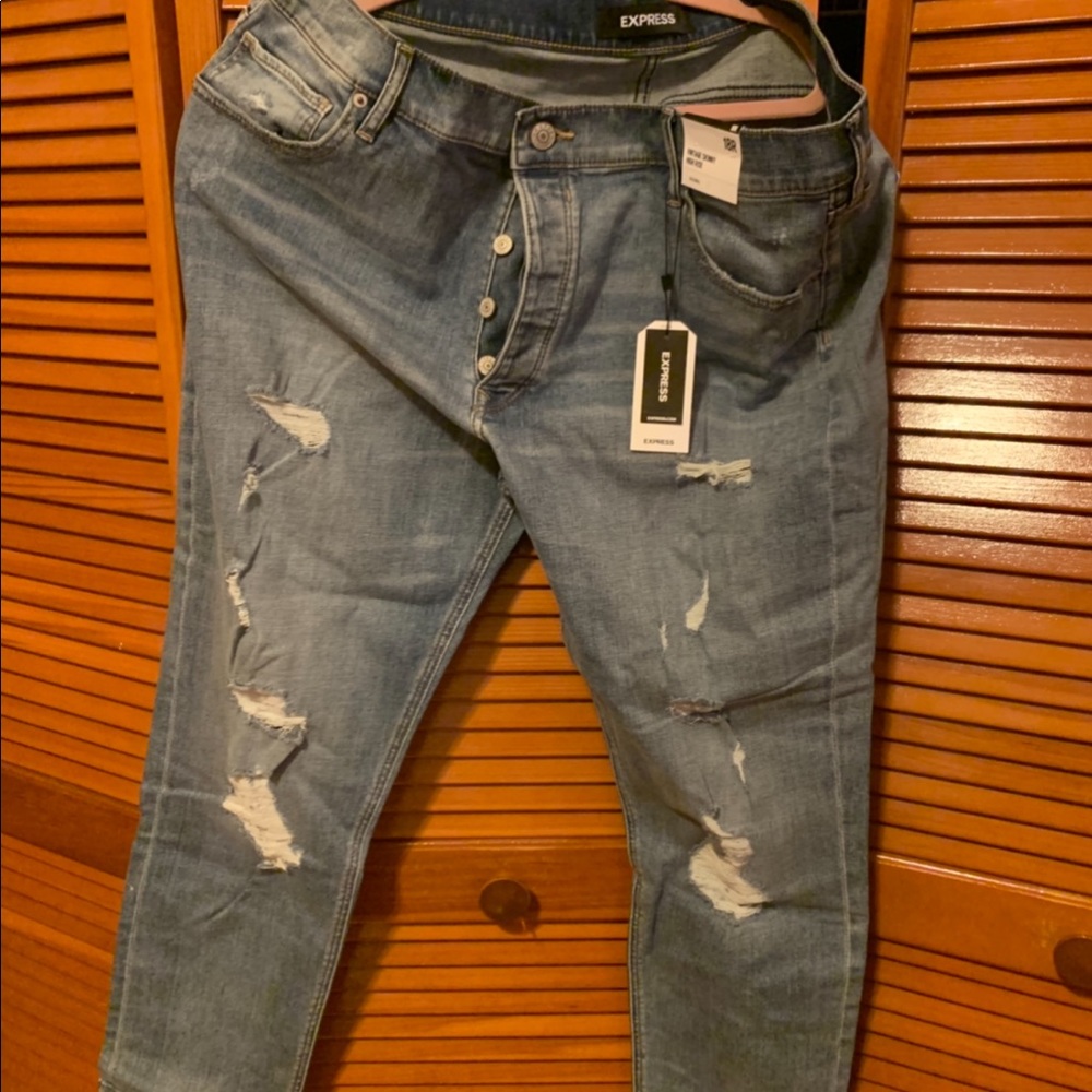 Express ankle high rise skinny